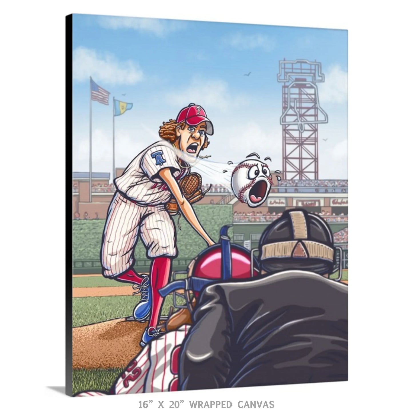 "Phillies" Baseball Limited Edition Print - Nick Fasnacht Illustration & Design