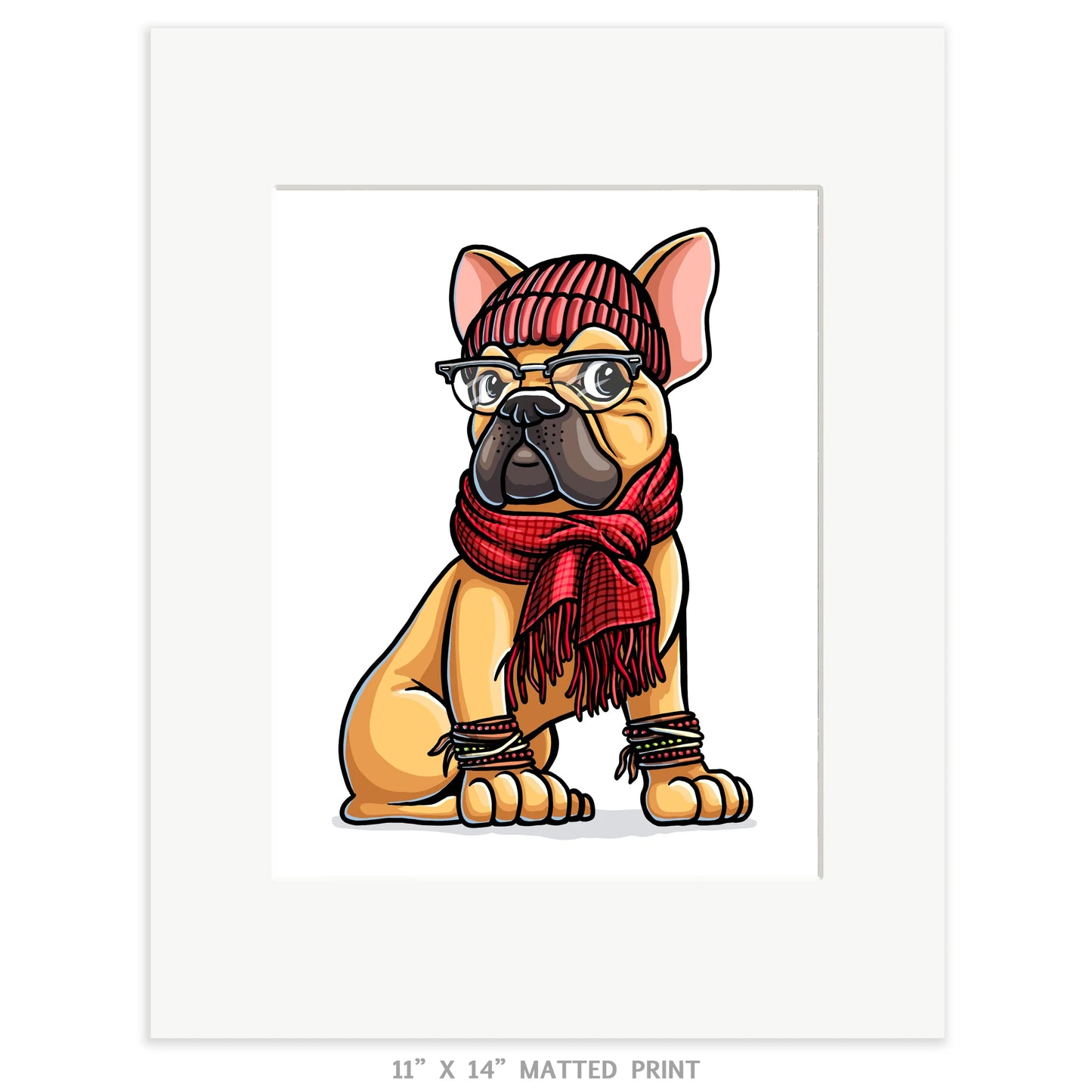 "Frenchie" French Bulldog Limited Edition Print - Nick Fasnacht Illustration & Design
