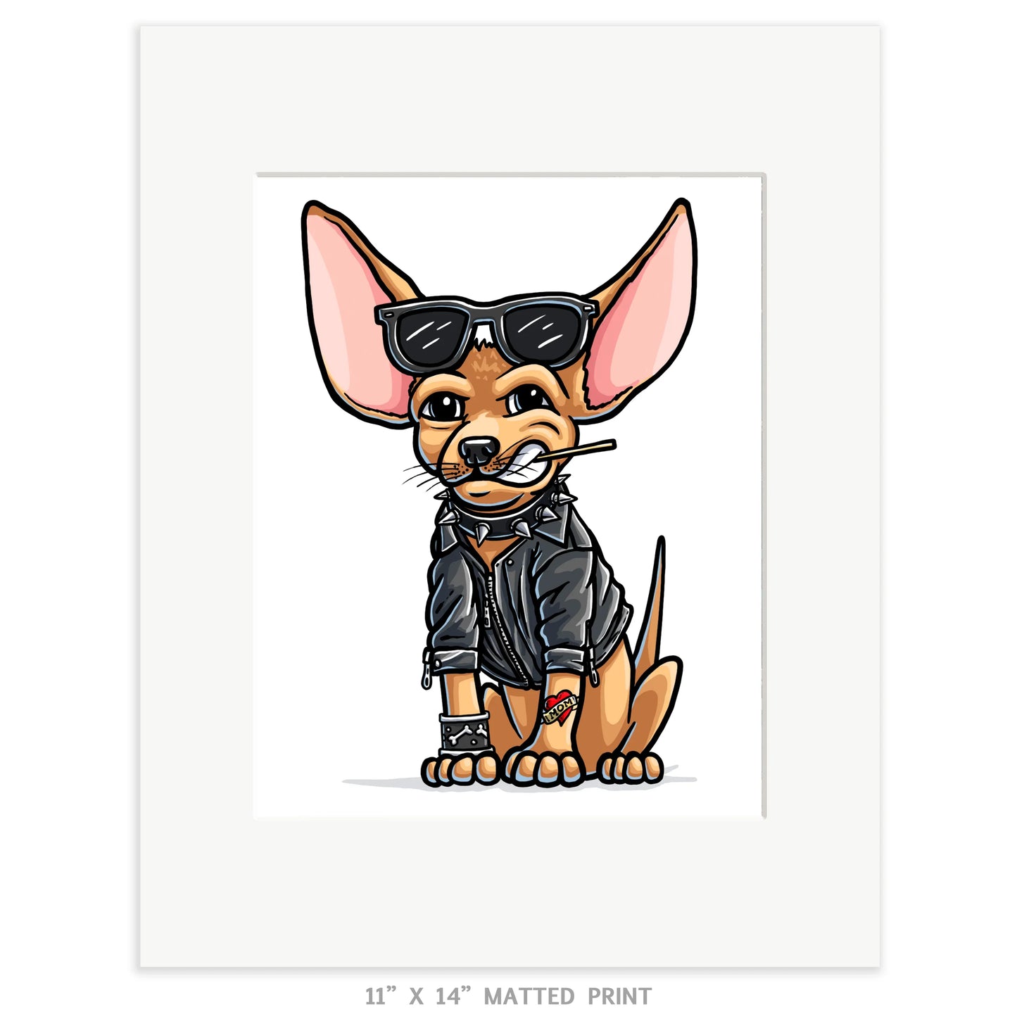 "Chico Malo" Chihuahua Limited Edition Print - Nick Fasnacht Illustration & Design