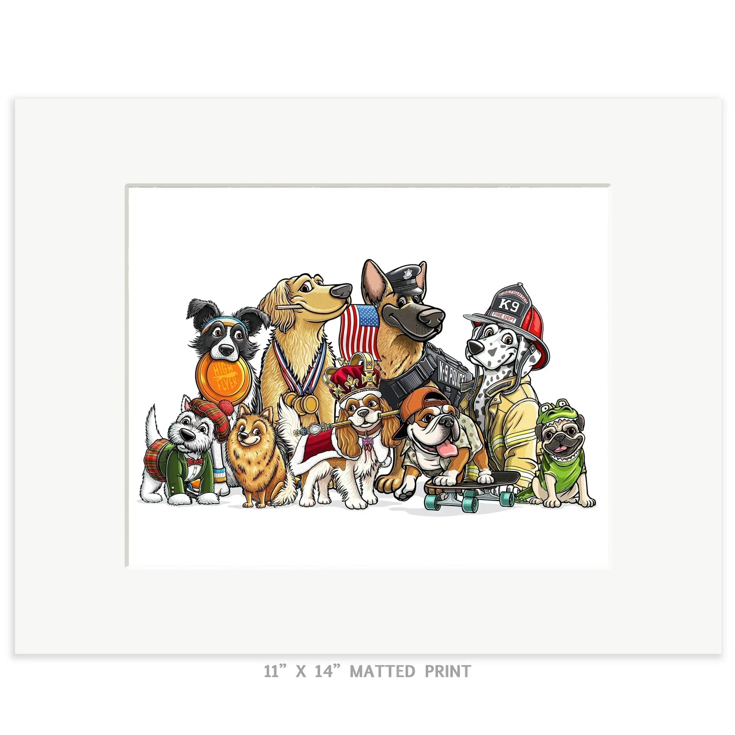 "CaNINE II" Dog Limited Edition Print - Nick Fasnacht Illustration & Design