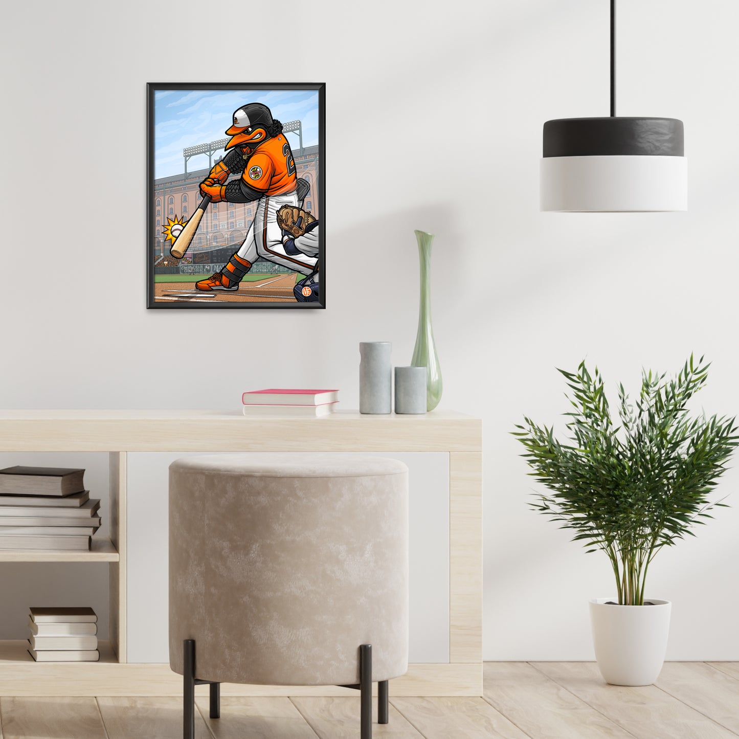 "Going, Going, Gunn!" Baltimore Baseball Limited Edition Print