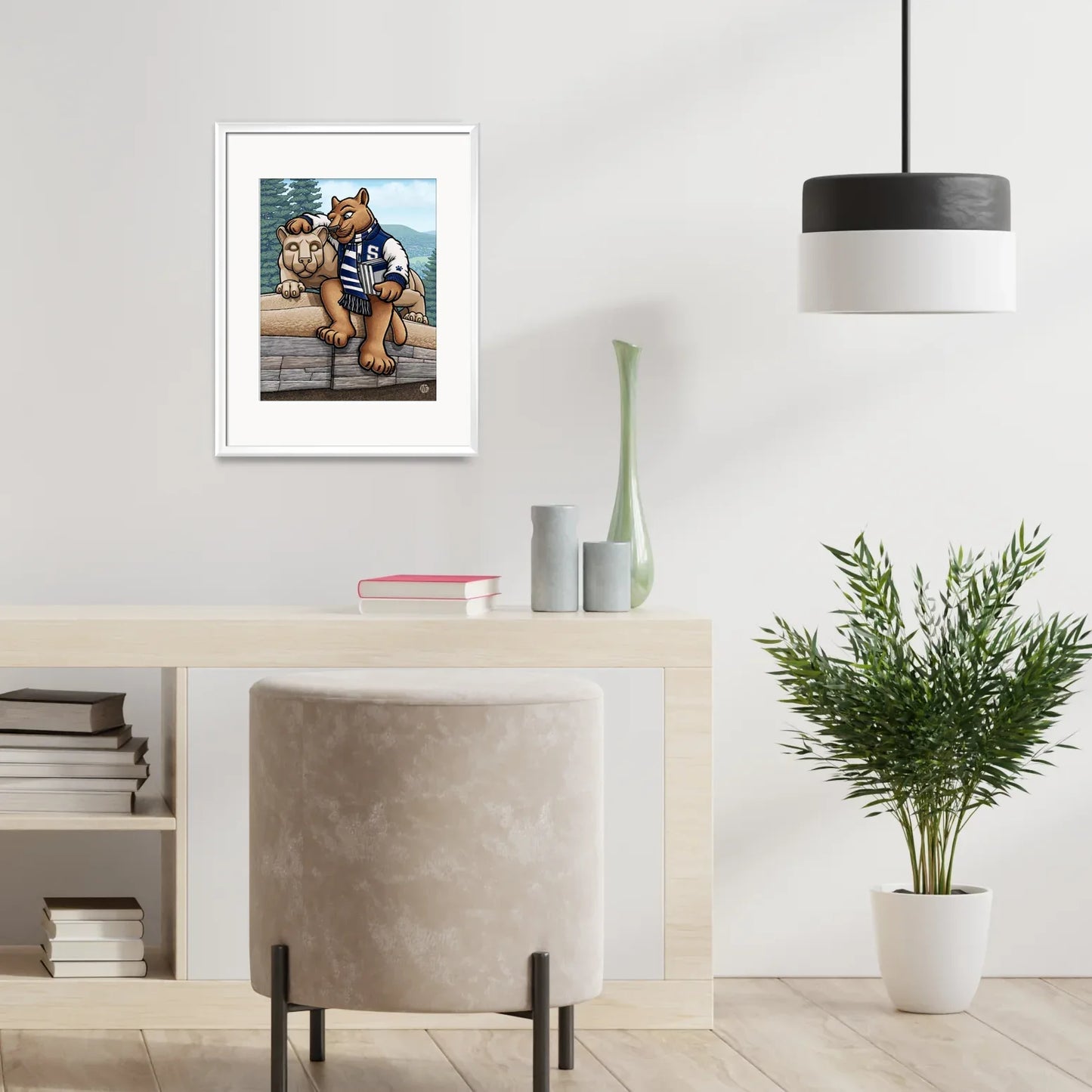 "Lion Shrine" Penn State University Limited Edition Print - Nick Fasnacht Illustration & Design