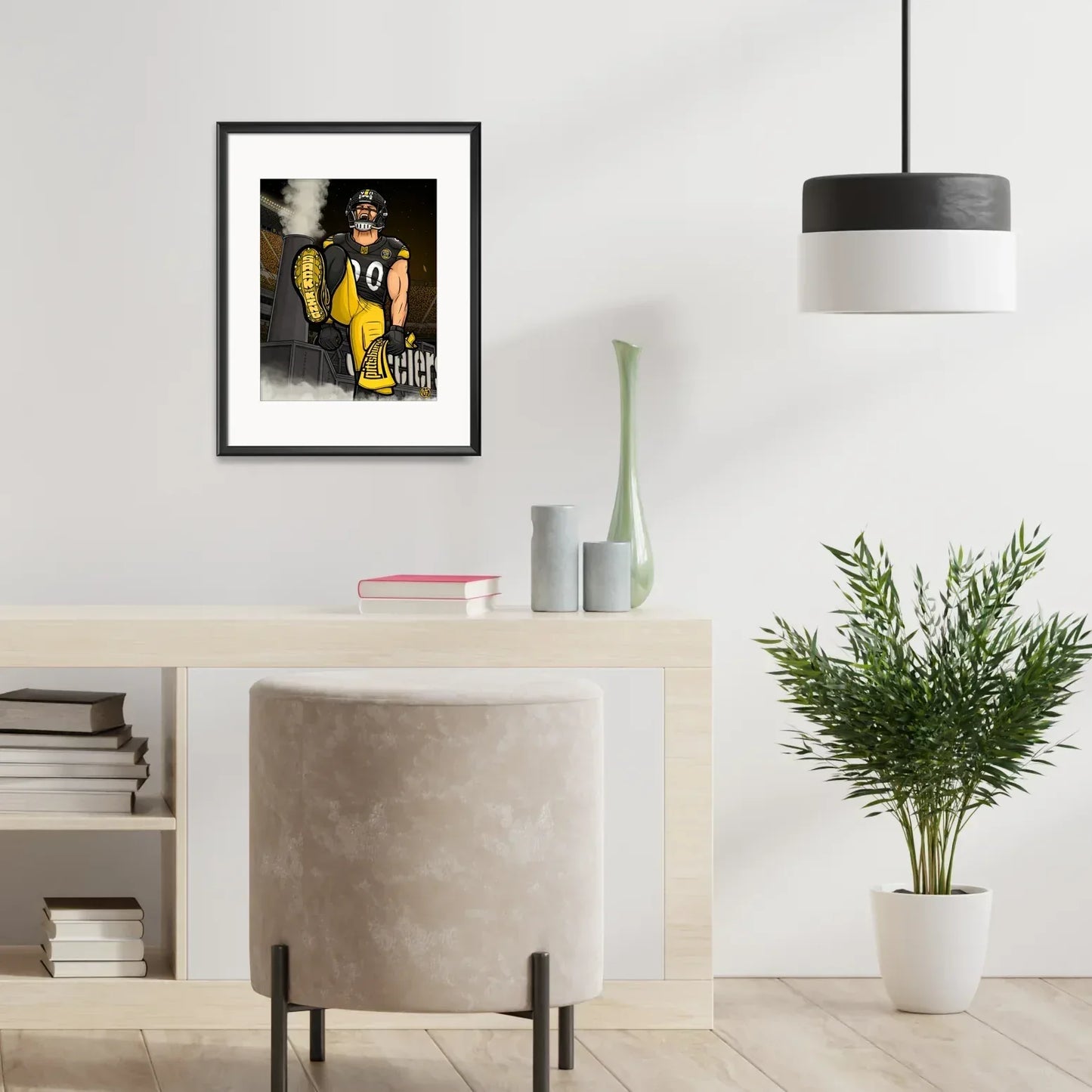 "Sack King" Pittsburgh Football Limited Edition Print - Nick Fasnacht Illustration & Design