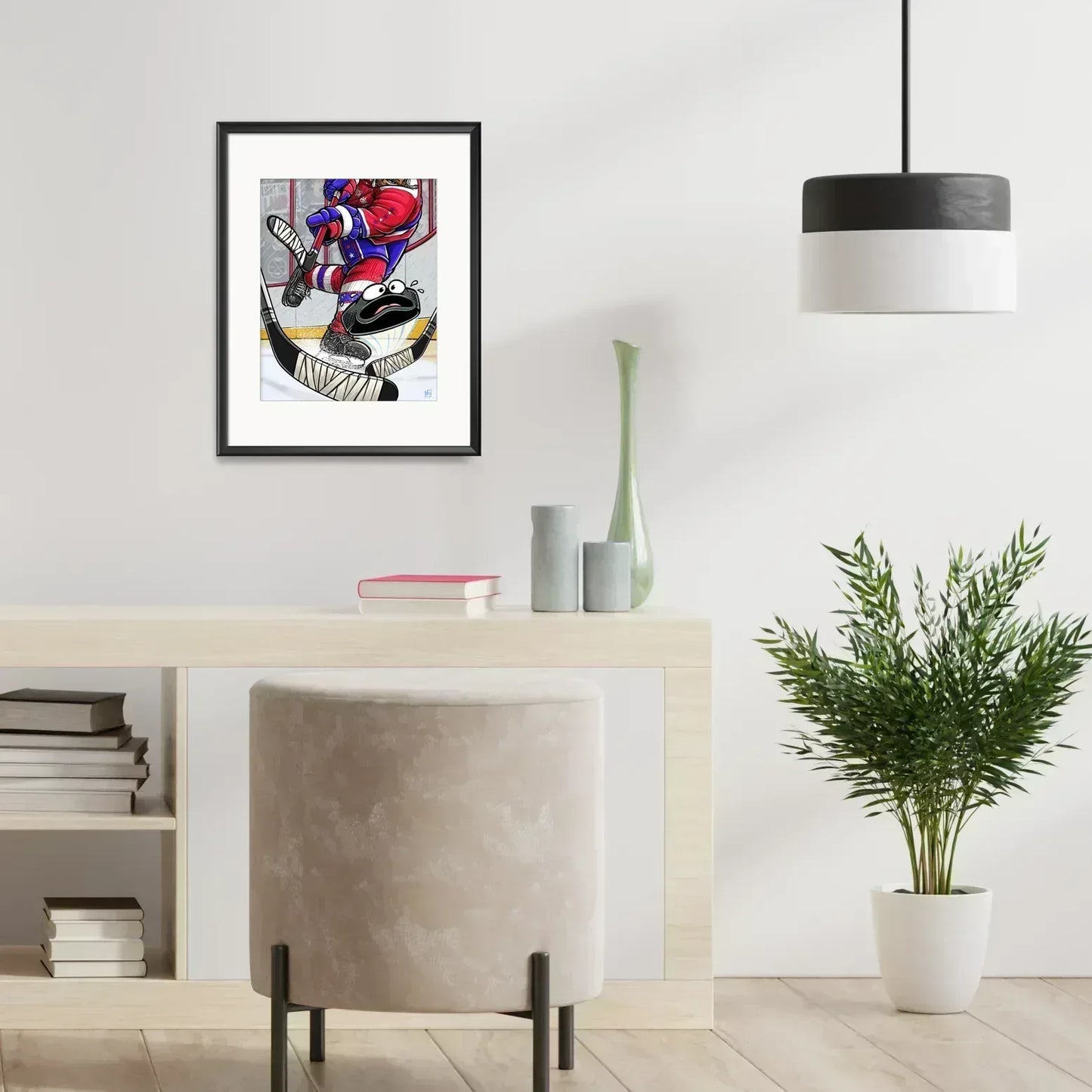 "Capitals" Hockey Limited Edition Print - Nick Fasnacht Illustration & Design