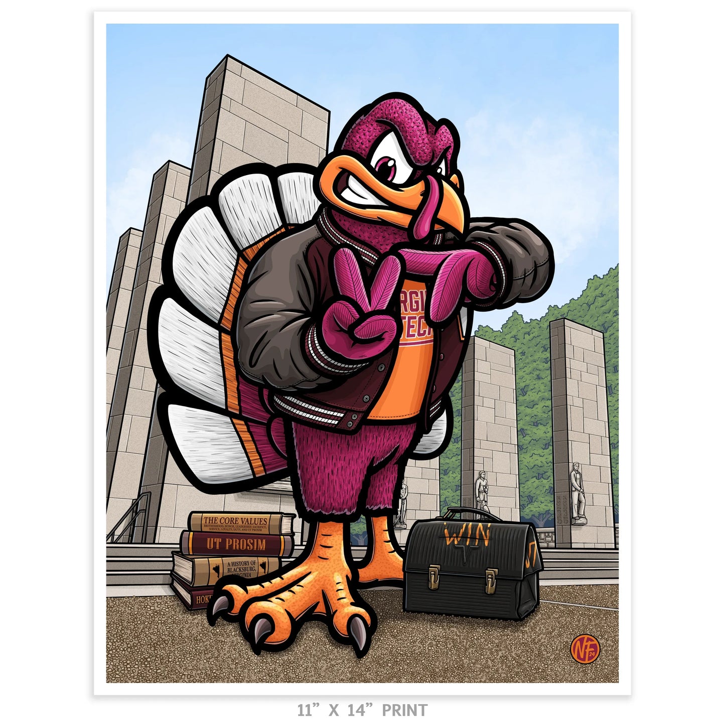 "That I May Serve" Virginia Tech University Limited Edition Print - Nick Fasnacht Illustration & Design