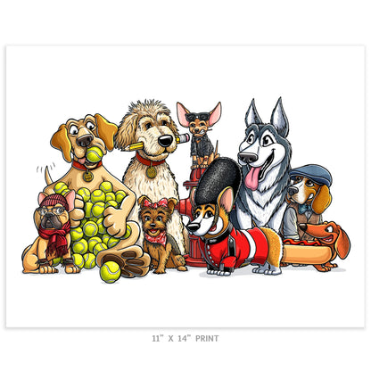 "CaNINE" Dog Limited Edition Print - Nick Fasnacht Illustration & Design