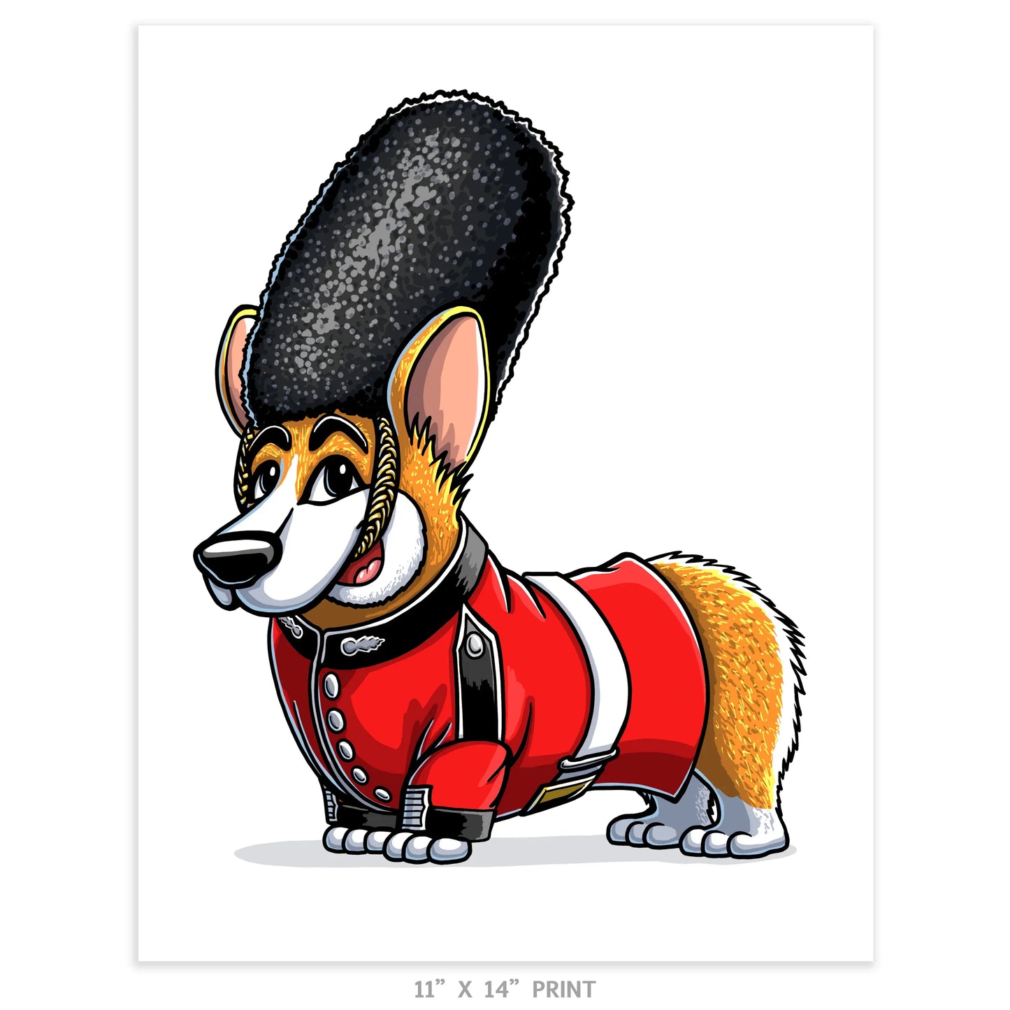 "The Queen's Corgi" Corgi Limited Edition Print - Nick Fasnacht Illustration & Design