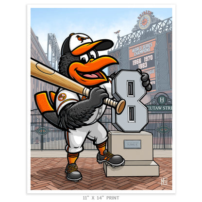 "The O's" Baltimore Baseball Limited Edition Print - Nick Fasnacht Illustration & Design