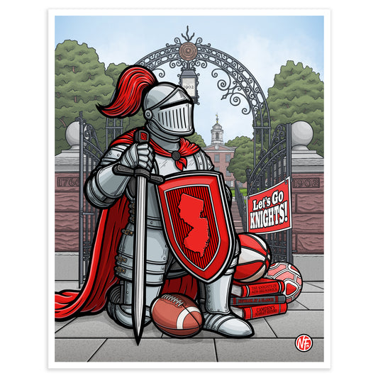 "Let's Go Knights!" Rutgers Limited Edition Print
