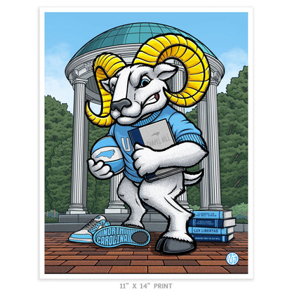 "Light and Liberty" University of North Carolina Limited Edition Print - Nick Fasnacht Illustration & Design