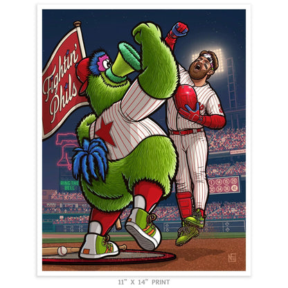 "Ring the Bell" Philadelphia Baseball Limited Edition Print - Nick Fasnacht Illustration & Design