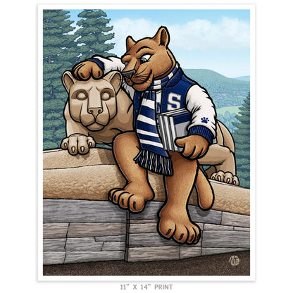 "Lion Shrine" Penn State University Limited Edition Print - Nick Fasnacht Illustration & Design