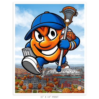 "Orange" Syracuse University Limited Edition Print - Nick Fasnacht Illustration & Design