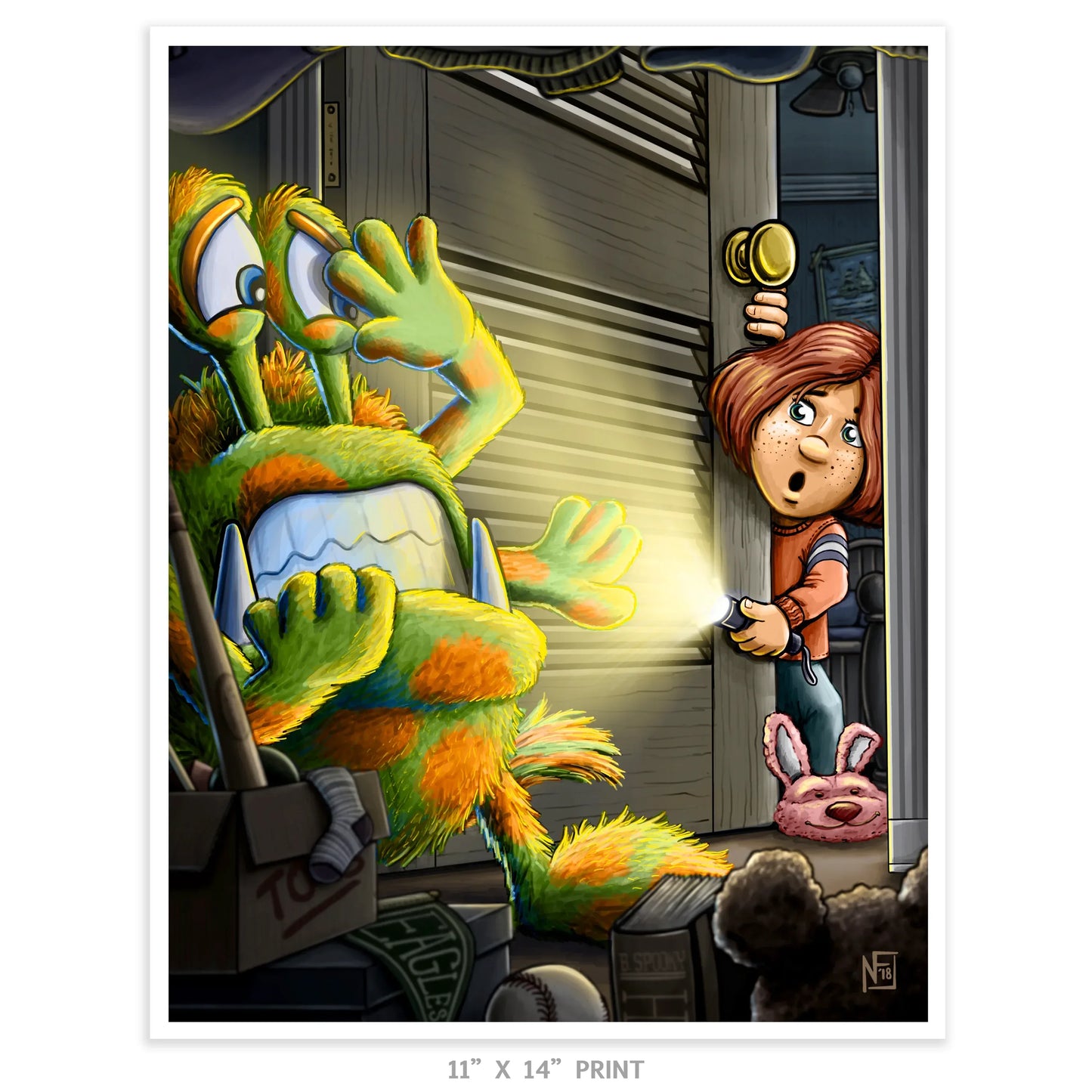 "Closet Monster" Limited Edition Print - Nick Fasnacht Illustration & Design