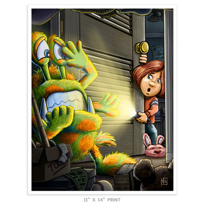 "Closet Monster" Limited Edition Print - Nick Fasnacht Illustration & Design