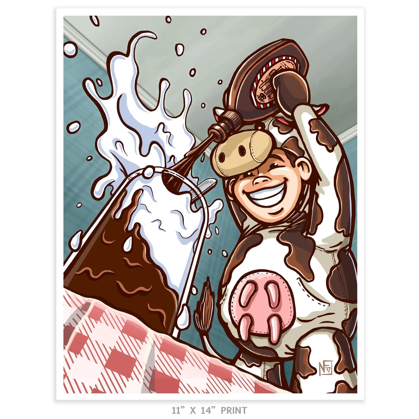 "Chocolate Milk" Limited Edition Print - Nick Fasnacht Illustration & Design
