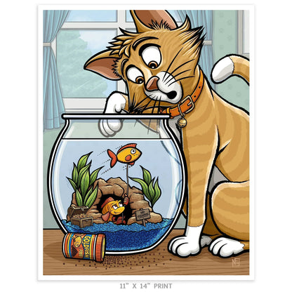 "Something's Fishy" Limited Edition Print - Nick Fasnacht Illustration & Design