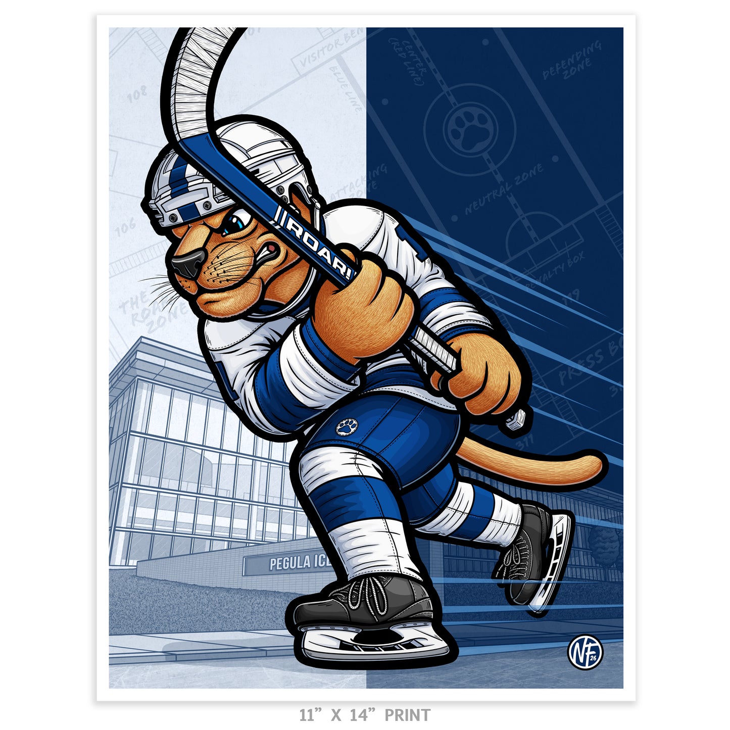 "ROAR!" Penn State Ice Hockey Limited Edition Print