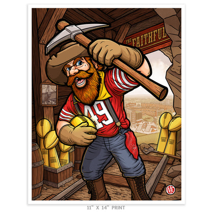 "The Faithful" San Francisco Football Print