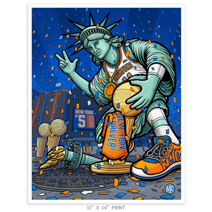 "New York Forever!" New York Basketball Limited Edition Print