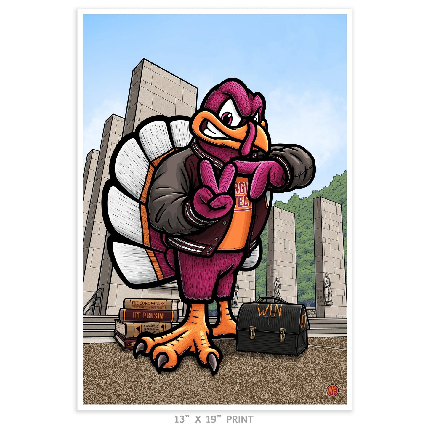 "That I May Serve" Virginia Tech University Limited Edition Print - Nick Fasnacht Illustration & Design