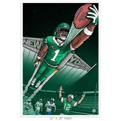 "Liftoff!" New York Football Print