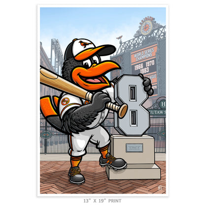 "The O's" Baltimore Baseball Limited Edition Print - Nick Fasnacht Illustration & Design