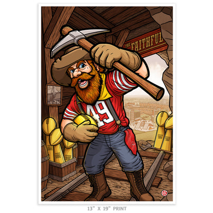 "The Faithful" San Francisco Football Print