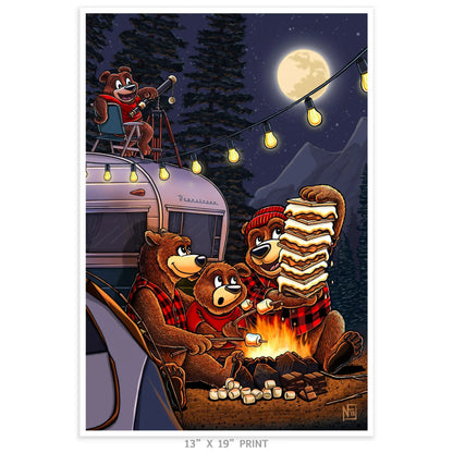 "SSSS'MORES" Limited Edition Print - Nick Fasnacht Illustration & Design