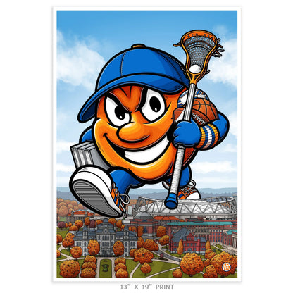 "Orange" Syracuse University Limited Edition Print - Nick Fasnacht Illustration & Design