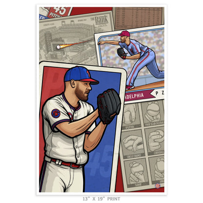 "Ace" Philadelphia Phillies Limited Edition Print - Nick Fasnacht Illustration & Design