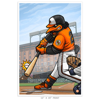 "Going, Going, Gunn!" Baltimore Baseball Limited Edition Print