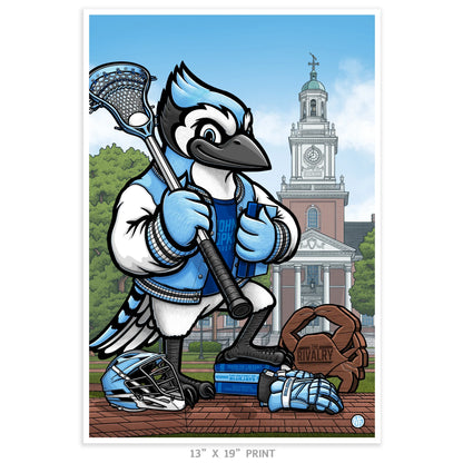 "We Want More!" Johns Hopkins University Limited Edition Print - Nick Fasnacht Illustration & Design