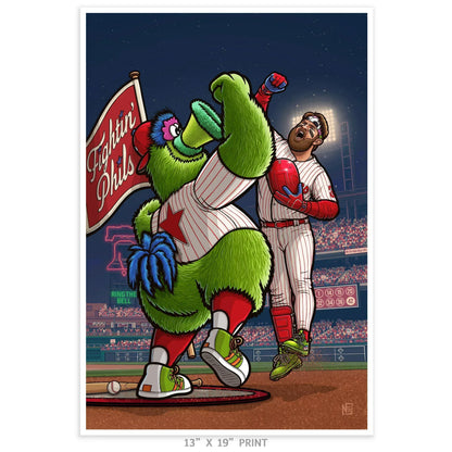 "Ring the Bell" Philadelphia Baseball Limited Edition Print - Nick Fasnacht Illustration & Design