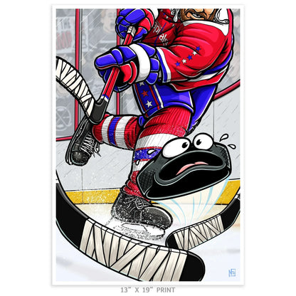 "Capitals" Hockey Limited Edition Print - Nick Fasnacht Illustration & Design