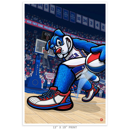 "Here They Come" Philadelphia Basketball Limited Edition Print - Nick Fasnacht Illustration & Design
