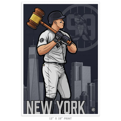 "99" New York Baseball Limited Edition Print - Nick Fasnacht Illustration & Design
