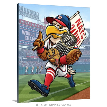 "NATS WIN!" Washington Nationals Limited Edition Print - Nick Fasnacht Illustration & Design