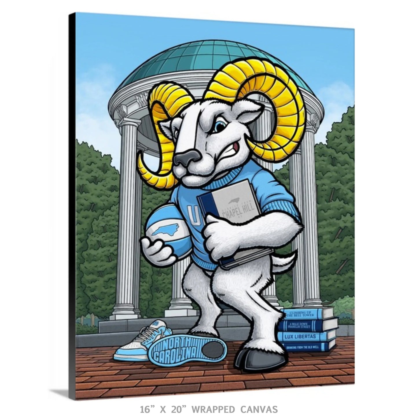 "Light and Liberty" University of North Carolina Limited Edition Print - Nick Fasnacht Illustration & Design