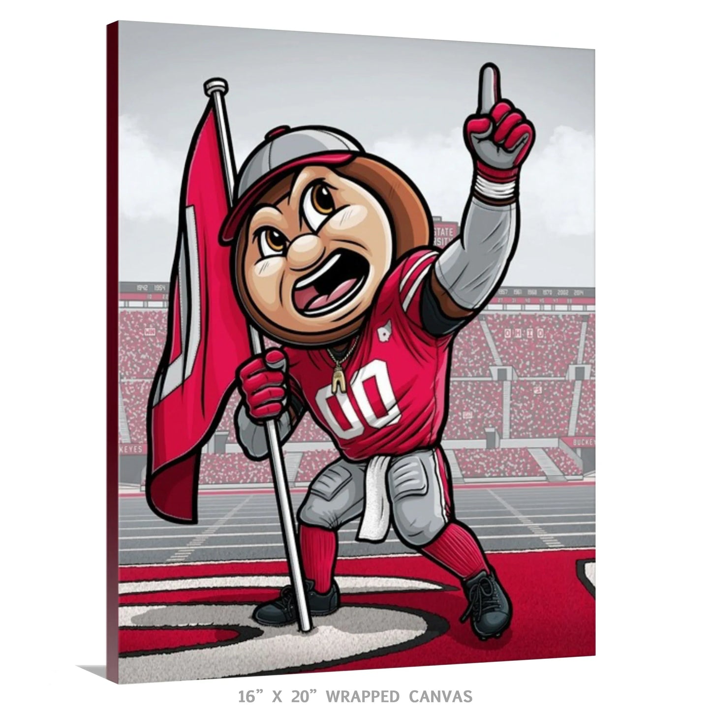 "O-H-I-O!" Ohio State University Limited Edition Print - Nick Fasnacht Illustration & Design