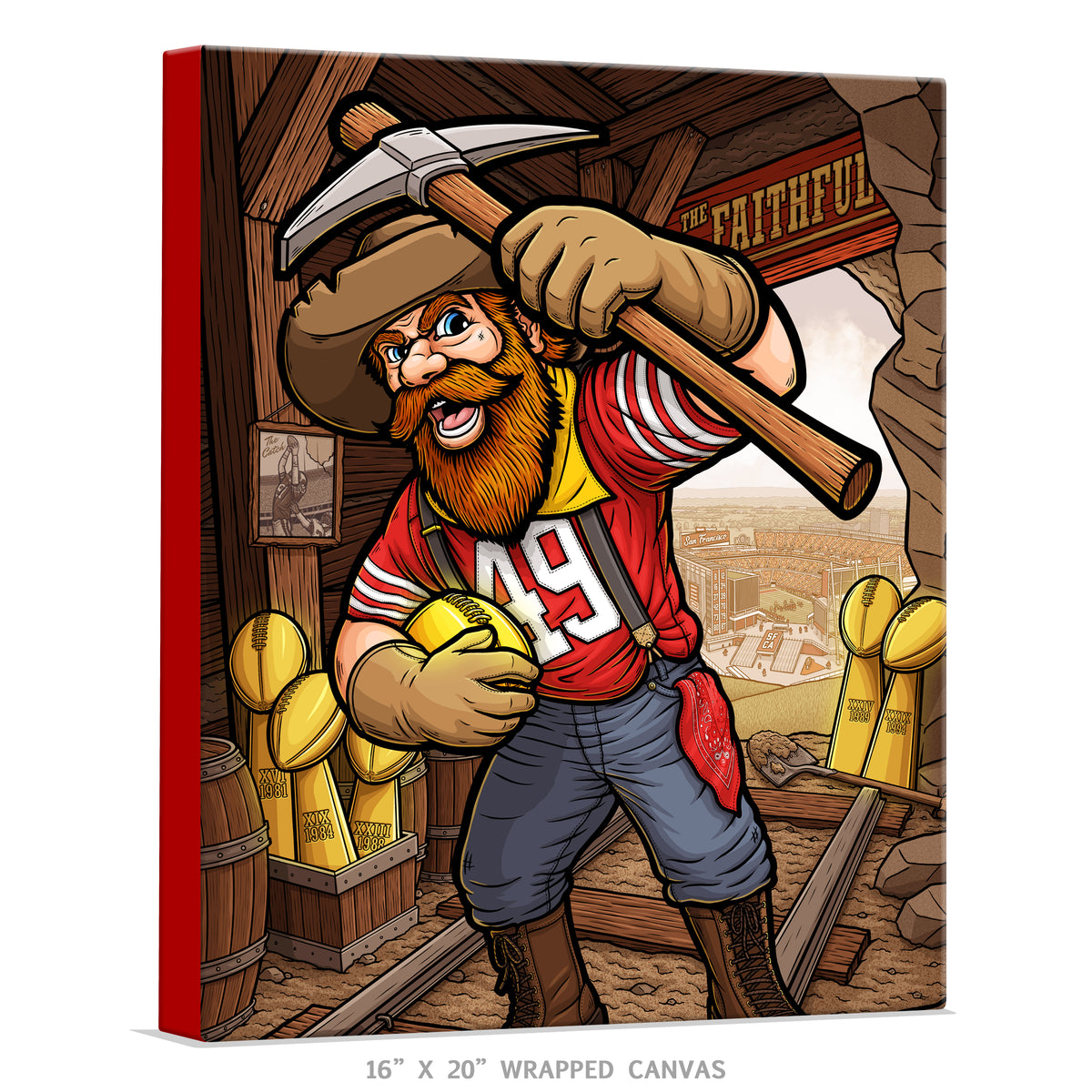 "The Faithful" San Francisco Football Print