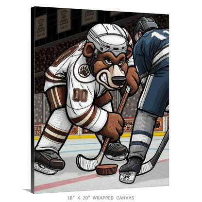 "Fight for the Cup" Hershey Bears Limited Edition Print - Nick Fasnacht Illustration & Design