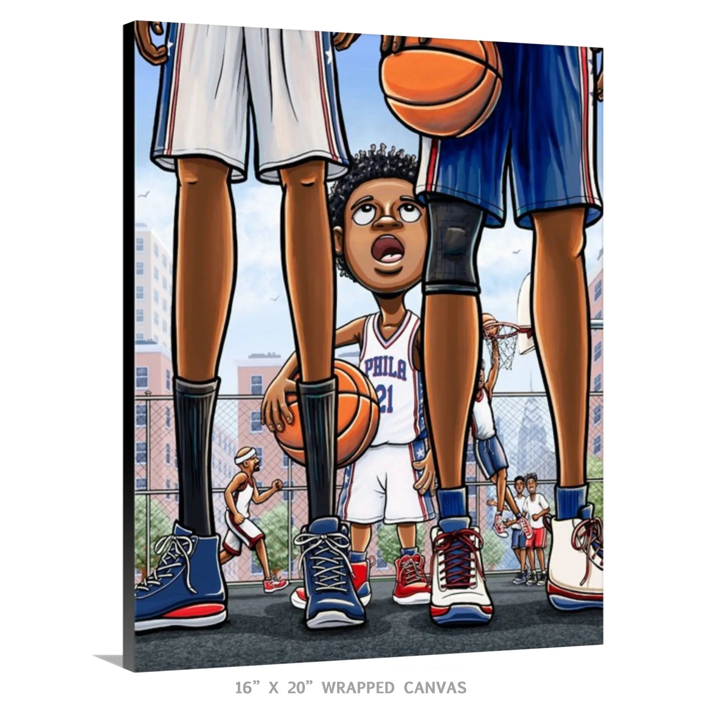 "Trust the Process" 76ers Basketball Limited Edition Print - Nick Fasnacht Illustration & Design