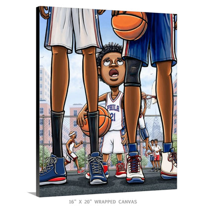 "Trust the Process" 76ers Basketball Limited Edition Print - Nick Fasnacht Illustration & Design