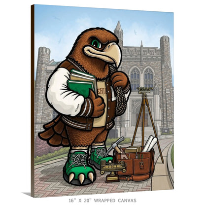 "The Brown and White" Lehigh University Limited Edition Print - Nick Fasnacht Illustration & Design