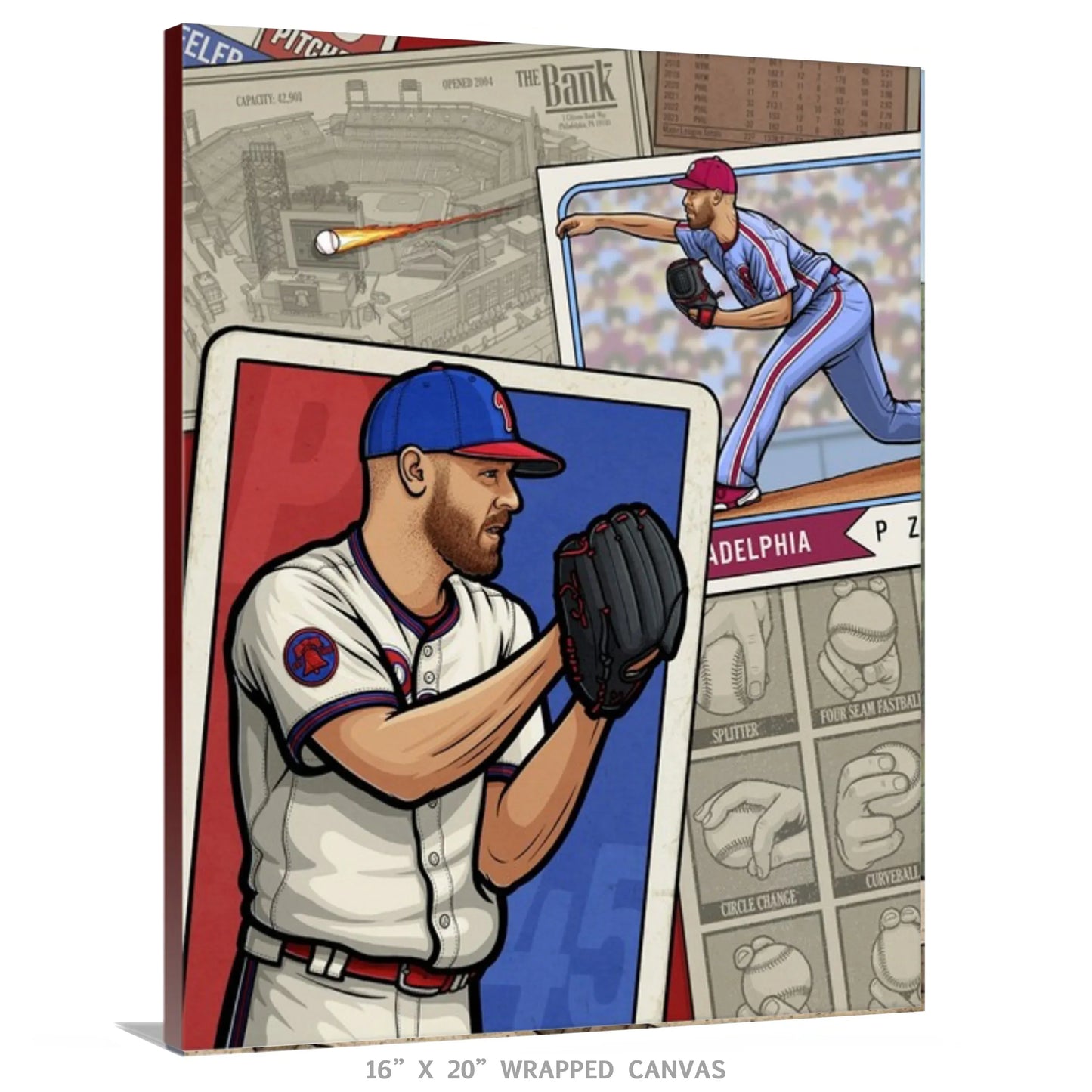 "Ace" Philadelphia Phillies Limited Edition Print - Nick Fasnacht Illustration & Design