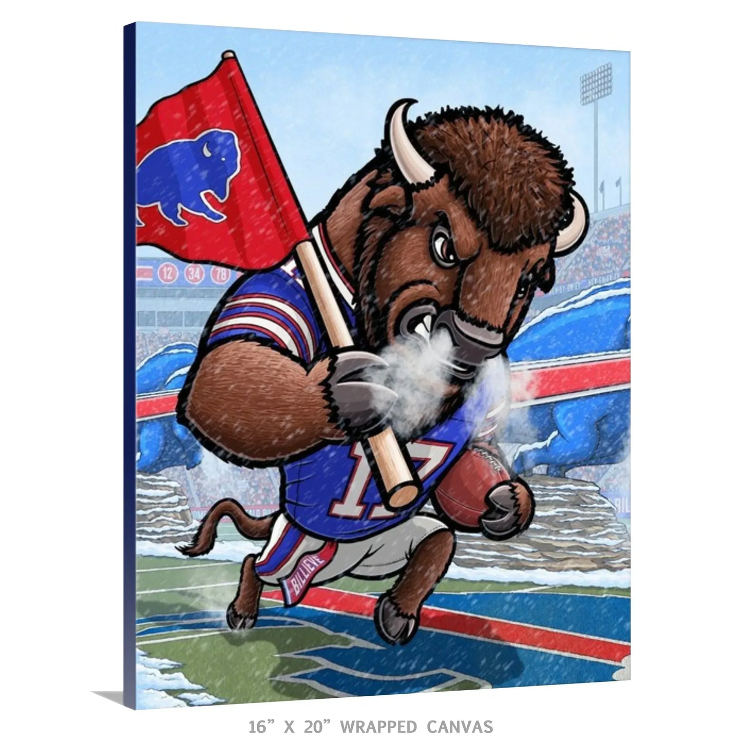 "BILLIEVE" Buffalo Bills Limited Edition Print - Nick Fasnacht Illustration & Design
