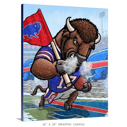 "BILLIEVE" Buffalo Bills Limited Edition Print - Nick Fasnacht Illustration & Design