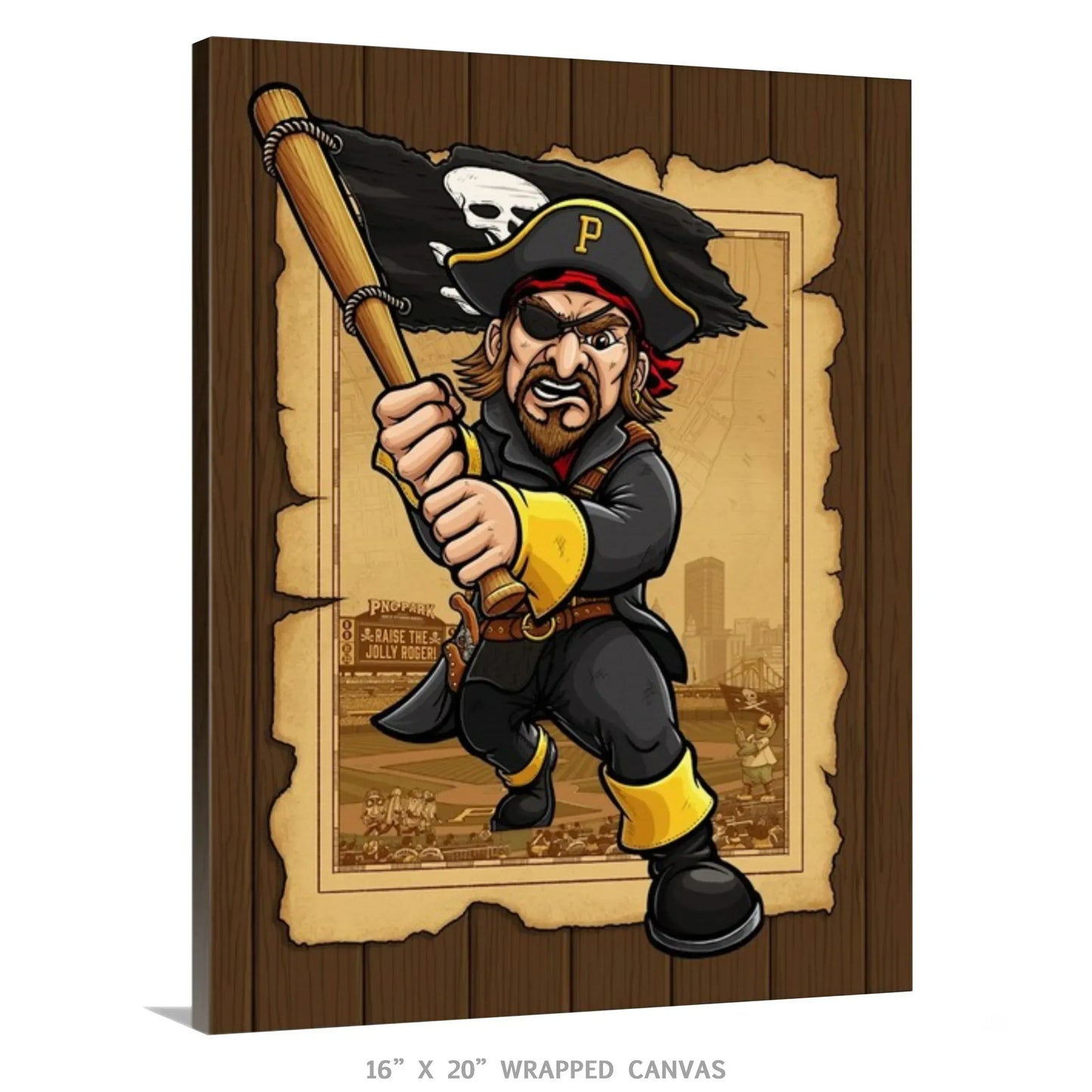 "Raise the Jolly Roger!" Pittsburgh Baseball Limited Edition Print - Nick Fasnacht Illustration & Design