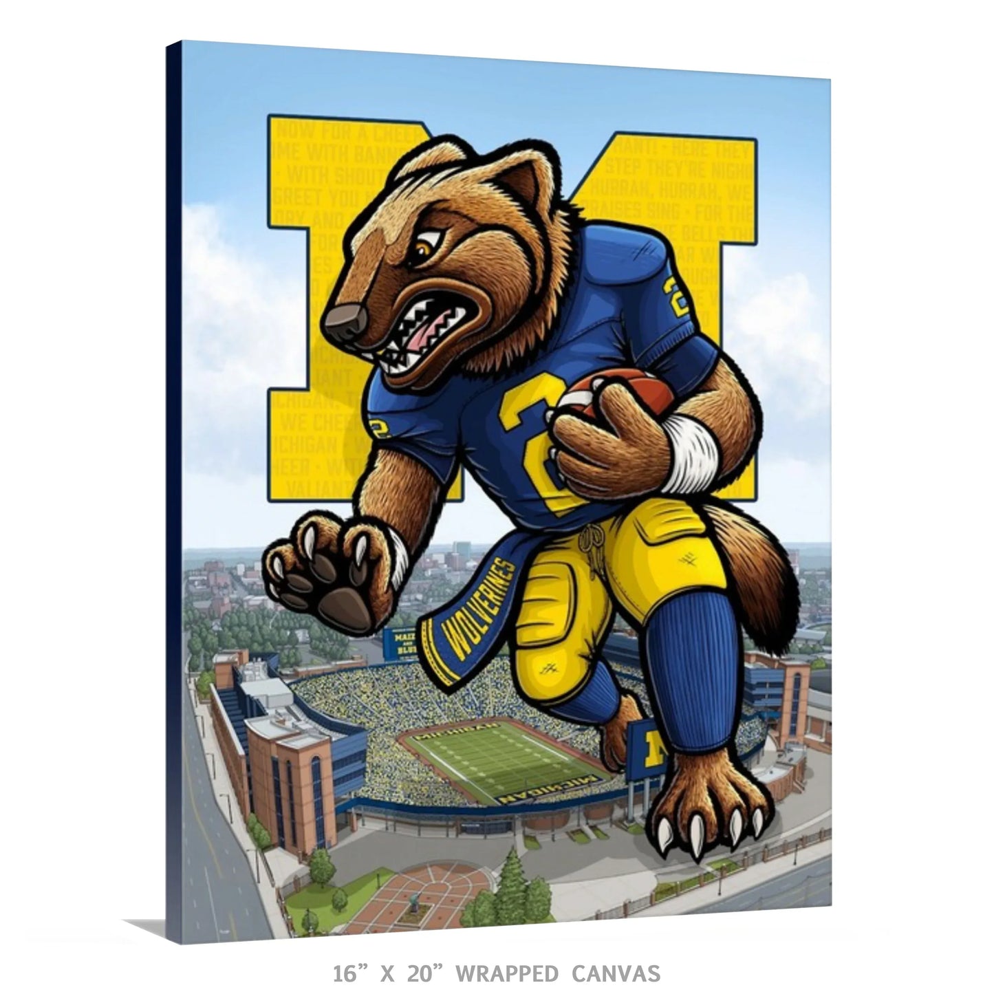 "The Victors" University of Michigan Limited Edition Print - Nick Fasnacht Illustration & Design